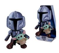Simba Star Wars The Mandolorian & Mini Grogu 25 cm - Plush Toy, Cuddly Stuffed T
