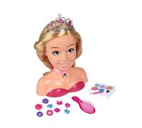 Simba Steffi 105560177 Tête de Maquillage et de Coiffure Princesse Steffi Love Girls avec Maquillage, 5 Pinces à Cheveux, 4 élastiques à Cheveux, Brosse et diadème de Princesse, Plus de 15 pièces, 26