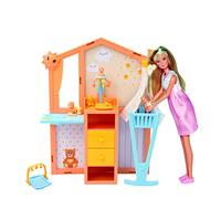 Simba Steffi Love Bébé Surprise - Enceinte - Poupée Mannequin 29cm - Ventre Amovible - Bébé 5cm - Chambre + Accessoires - 105733590002 Multicolore