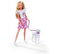 Simba Poupée mannequin Steffi Love Dalmatien et Evi Chiot 29 cm - Trottinette Evi