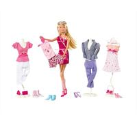 Simba - Steffi Love Défilé de Mode - Poupée Mannequin 29cm - Coffret Mega Fashion avec 4 Tenues + 45 Accessoires - 105736015