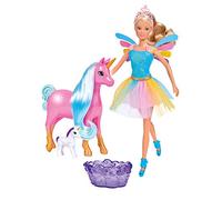 Simba Steffi Love - Fée + Licorne Enceinte - Poupée Mannequin 29 cm - 1 Bébé Licorne Inclus Multicolore