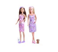 Simba Steffi Love Pet Friends Poupée Mobile avec Robe Tendance, Bandeau et Amoureux des Animaux, Couleur aléatoire, 29 cm, à partir de 3 Ans