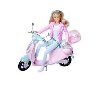 Simba Poupée Steffi Love sur son scooter – Casque et lunettes de soleil, 29 cm, Dès 3 ans