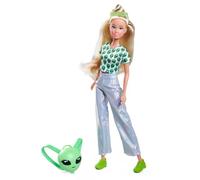Simba Steffi Love Space Fashion Poupée de Mode avec Tenue futuriste et Sac à Dos Ouvert, 29 cm, Jeu de rôle Tendance pour Enfants à partir de 3 Ans
