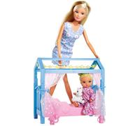 Simba Steffi Love Sweet Dreams Poupée Avec Lit Doux Avec Fonction Glow