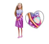 Simba Steffi Love Welcome Baby 29 cm - Steffi Enceinte avec Enfant, Ensemble d'accessoires de Jeu de rôle, poupée de Mode avec poupée bébé 4 cm, Jouet pour Enfants à partir de 3 Ans