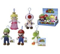 Simba Super Mario Luigi, Toad, Yoshi ou Peach Porte-clés en Peluche 12,5 cm