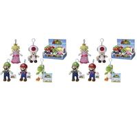 Simba Super Mario Luigi, Toad, Yoshi ou Peach Porte-clés en Peluche 12,5 cm (Lot de 2)