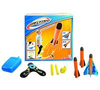 SIMBA Super Stomp 107206198 Kit de Lancement réglable, avec 2 Missiles et 1 Avion, 20 cm de Long, à partir de 3 Ans