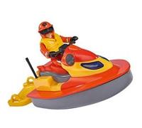 Simba Jouet Jet-ski Sam le pompier Juno – avec figurine Elvis, assise rabattable, flotte, dès 3 ans