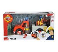 Simba Jouet véhicule de sauvetage Sam le Pompier Phoenix 79403 avec figurine et cheval Multicolore