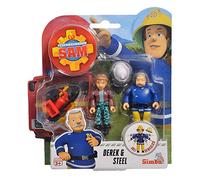 Simba Toys Derek & Steele | Sam Le Pompier | Ensemble Jouer Chiffres