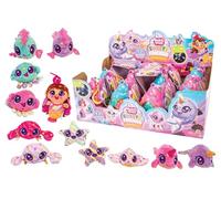 Simba Toys Pearly Pods Sweety Friends Lot de 12 Jouets en Peluche avec Effet Lumineux 8 cm Sirène Rare et Perle Pendentif en Coquillage à partir de 3 Ans