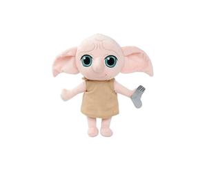 Simba Toys Plush Dobby Peluche Harry Potter Elfe de Maison Rose avec Beige Tenue 41 cm