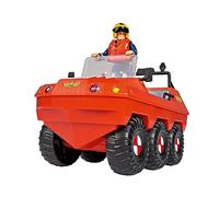 Simba Toys Sam Le Pompier Amphibie Hydrus 109252576038 3 Ans 20 cm 6 Roues motrices avec Personnage articulé de Sam