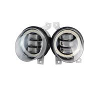 SIMBAE Antibrouillard Feu Antibrouillard Avant LED DRL Canbus Angel Eye Pour VW Pour Golf MK5 Rabbit Pour GTI (1K) 2004-2009(White and Blue)