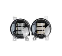 SIMBAE Antibrouillard Feu Antibrouillard Avant LED DRL Canbus Angel Eye Pour VW Pour Golf MK5 Rabbit Pour GTI (1K) 2004-2009(Jaune)