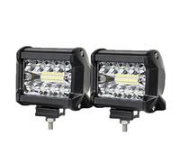 SIMBAE Antibrouillard Phares LED 4 Pouces Pour Jeep Feux Travail À LED Tout-terrain, Projecteur Barre Lumineuse Antibrouillard, 4x4, ATV Camion, Remorque, Bateau(2 Pcs-Aluminium)