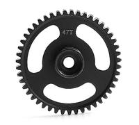 SIMBAE Engrenage droit principal 1 pièce 47T en acier trempé 76937 76939 77127 en acier noir de rechange pour HPI Savage X 4.6 5.9 1/8 Pièces de mise à niveau de voiture télécommandées