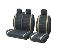 SIMBAE Housses De Sièges Les Housses Siège Universelles À Rayures 3D S'adaptent Plupart Camionnettes 2+1 pour Un Seul Conducteur Et Passager