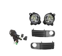 Simbae Kit Commutateur Faisceau Câbles Grille Couvercle Lampe Gris LED Pour VW T5 Pour Transporter Pour Multivan Pour Caravelle 2003-2010 Antibrouillard Auto