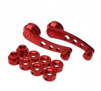 SIMBAE Leve vitre 1 Jeu De Manivelle Universelle Lève-vitre Manuel Pour Voiture En Alliage D'aluminium Accessoire Rechange Pour(Rouge)