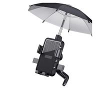 SIMBAE Moto Navigation GPS Support De Téléphone pour Vélo Ou Moto, Clip Portable, Guidon avec Parapluie, en Métal Cousu(Rearview Umbrella)