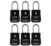 SimbaLocks Lot de 6 boîtes de verrouillage à combinaison numérique à 4 chiffres