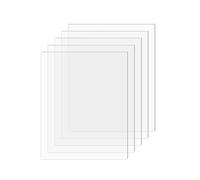 SimbaLux Lot de 5 feuilles en plexiglas transparent en plastique moulé avec papier de protection pour remplacement de cadre photo, projets d'affichage, loisirs créatifs