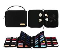 SIMBOOM Lot de 40 bracelets de montre - Sac de rangement étanche en nylon pour montre intelligente - Noir