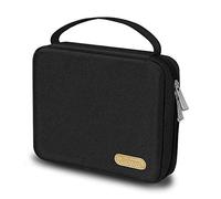 SIMBOOM Organisateur de Bracelet de Montre, Nylon Étanche Sac De Rangement pour Bracelet de Montre Tient 20 Bracelets de Montre Sac De Rangement pour Montre et Bracelet de Montre Épingle, Noir