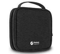 Simboom Rangement Pochette Etui pour 32 CD / DVD Stockage Boite Classeur Range 32 Disc CD DVD Sac Sacoche -Noir