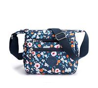 Simcat Sac à Main à Bandoulière en Nylon pour Femme - Grande Capacité avec Plusieurs Poches - Pour Épouse, Maman - Morning Glory, Taille Unique