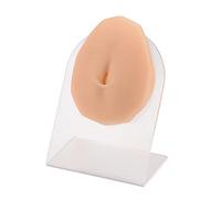 SimCoach Modèle de piercing de nombril en silicone avec support en acrylique, partie du corps, moule de nombril pour affichage de bijoux