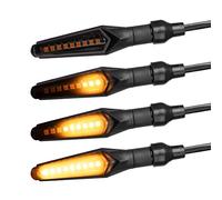 Simda Pro Clignotant LED lumineux pour moto avec E Mark universel - Effet de course séquentiel - Quad ATV Roler - Super aspect et extra lumineux - Test d'eau IP67