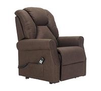 Sime Betty1 PERSONNALISÉ Fauteuil releveur Relax Dispositif Médical Vibromassage kit 4 Roues siège à Micro-Ressorts Doux résistant aux Taches Brun