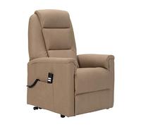 Sime David 2 Moteurs Fauteuil Electrique releveur Dispositif Médical 2 Roues siège à Micro-Ressorts Similicuir fauteuils pour Personnes âgées Fauteuil de Relaxation Camel