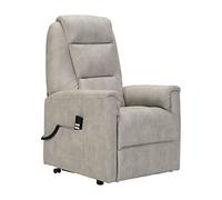 Sime David 2 Moteurs Fauteuil Electrique releveur Dispositif Médical 2 Roues siège à Micro-Ressorts Similicuir fauteuils pour Personnes âgées Fauteuil de Relaxation Gris Claire