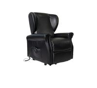 Sime EE-P2 Personnalisable Fauteuil releveur Relax Pied de lit avec Dossier inclinable indépendant Zero Gravity à 2 Moteurs 2 Roues bergère siège indéformable Peau Fauteuil électrique Noir