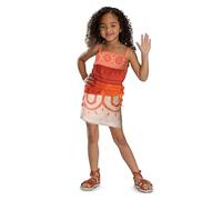 Simea Costume officiel du film d'action en direct Disney Moana pour tout-petits, taille 3 à 4 ans