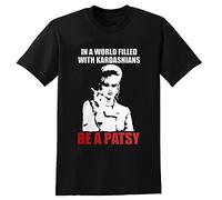 SIMENG in A World Filled with Kardashians Be A Patsy Unisex T-Shirt Black M