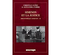 Simenon Et La Justice - Bibliothèque Simenon, Volume 2