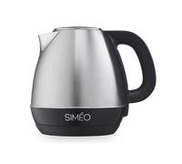 SIMÉO, Bouilloire Électrique Inox Température Réglable 40°-100°C, 1,2L, Silencieuse, Graduée, Utilisation Droitiers/Gauchers, Compacte 19x18x15 cm, Idéale Cuisine Moderne, BVI172
