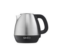 SIMÉO, Bouilloire Électrique Inox Température Réglable 40°-100°C, 1,2L, Silencieuse, Graduée, Utilisation Droitiers/Gauchers, Compacte 19x18x15 cm, Idéale Cuisine Moderne, BVI172