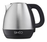 SIMÉO, Bouilloire Électrique Inox Température Réglable 40°-100°C, 1,2L, Silencieuse, Graduée, Utilisation Droitiers/Gauchers, Compacte 19x18x15 cm, Idéale Cuisine Moderne, BVI172