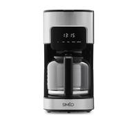 Simeo Cafetière CFP210 – 15 tasses – Noir mat / inox brossé