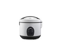 SIMÉO, Cuiseur à riz 3L 500W avec maintien au chaud, panier vapeur, couvercle articulé, panneau de commande, idéal pour 16 portions, cuisson homogène et automatique - Gris