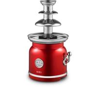SIMÉO Fontaine à chocolat FCH450 90W – Design vintage, pièces amovibles lave‑vaisselle – Rouge