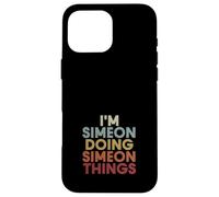 Simeon Name Simeon Personalized Name First Given Coque pour iPhone 16 Pro Max